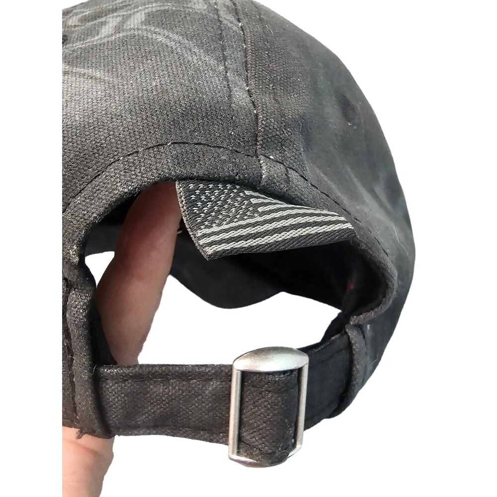 Kryptek Veteran Embroidered Flag Hat Adjustable Black - Picture 6 of 10